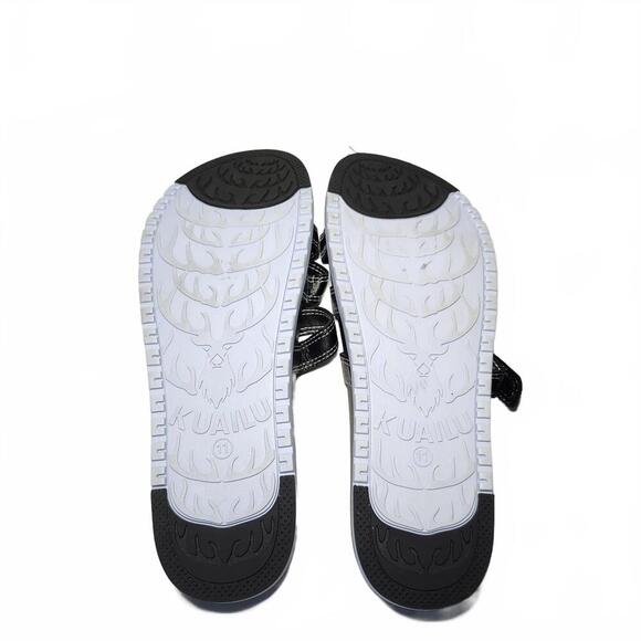 Men's Black Sandals Size 11 by KUAILU - Picture 6 of 7